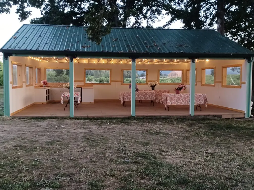Private Events Pavilion at Bells Orchard, Beaverton, Oregon